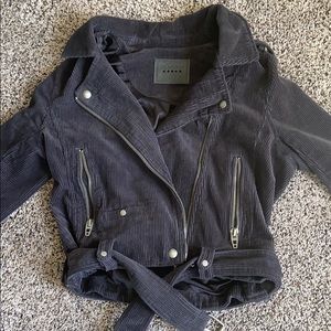 Black suede jacket